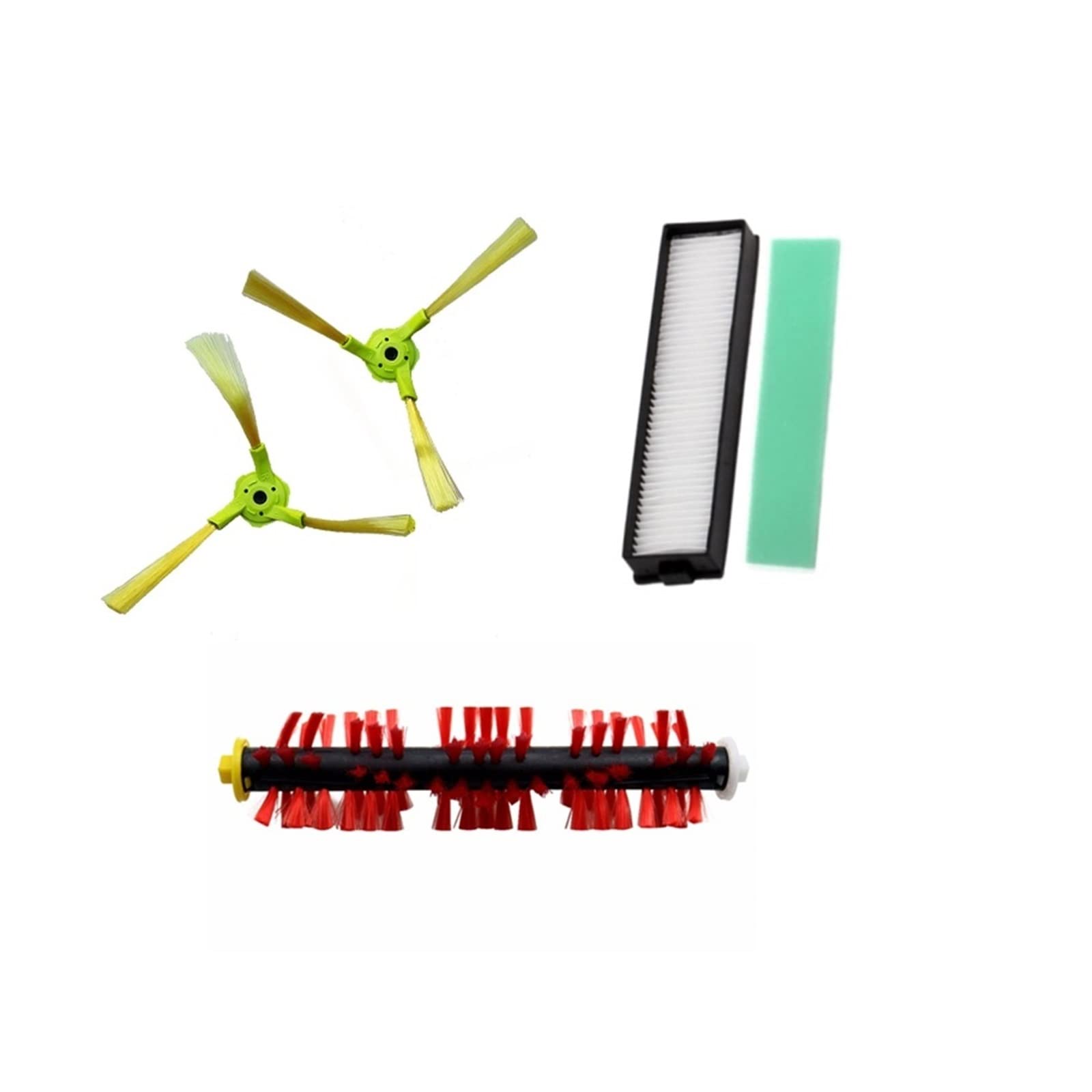 LG HOM-BOT VR6260LVM VR6462LVM VSR8600RR VSR6600OB Replacement Parts - Main Brush, Side Brush & HEPA Filter Kit (1 Set) - Compatible Robot Vacuum Cleaner Accessories for Deep Cleaning & Allergen Removal