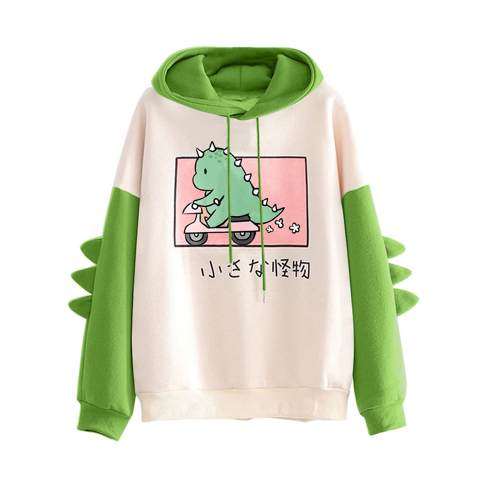 Women's Dinosaur Print Zip Up Hoodie - Long Sleeve Fashion Sweatshirt for Women | Cozy & Stylish Pullover for Casual Wear, Outdoor Activities & Loungewear