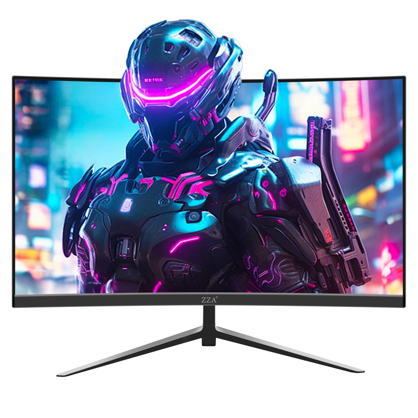 ZZA 27 Inch Gaming Monitor - 200Hz 1ms FHD 1080P IPS Display with FreeSync, 2x HDMI 2.0 & 2x DisplayPort 1.4, Adjustable Stand, VESA Compatible - Perfect for PC Gaming, Esports, and Home Office Setup (Black)