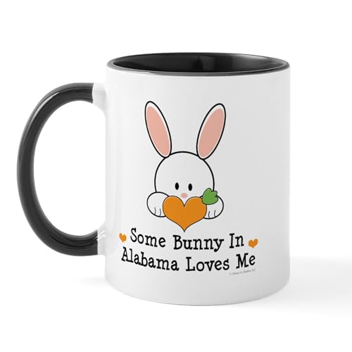 White/Black Inside - Some Bunny In Alabama Loves Me Mug