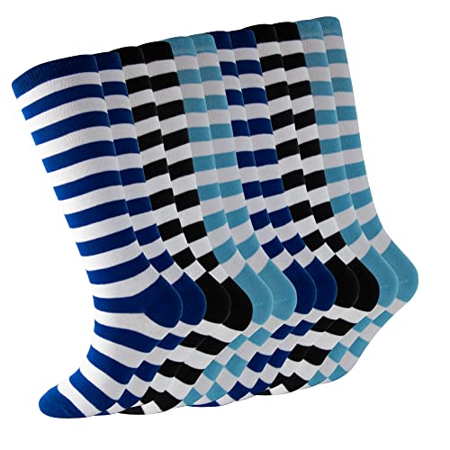 6pairs Blue Black Light Blue