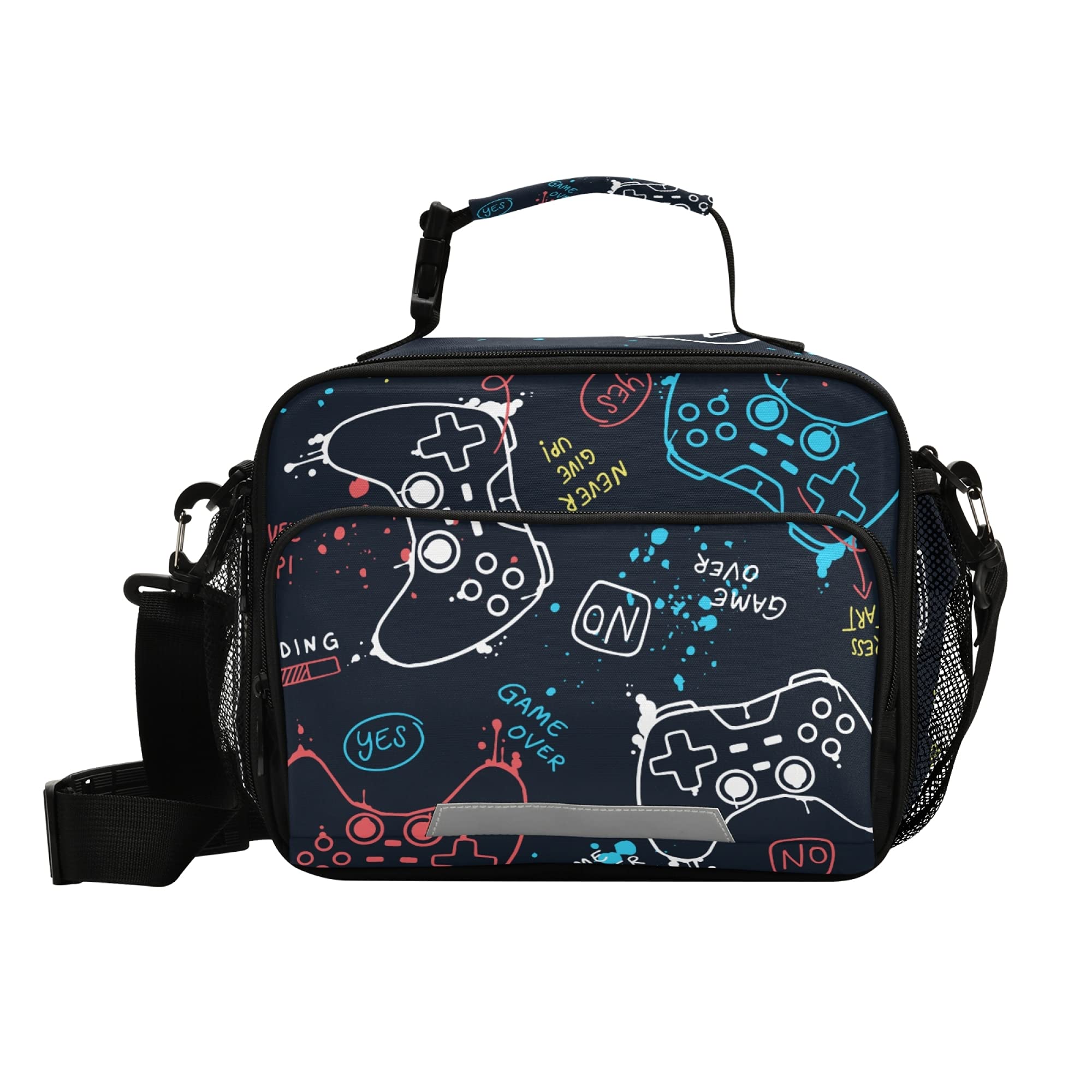 Insulated Lunch Box for Adults - Reusable Cooler Tote with Cooling Technology for Video Gamers, Office & Outdoor Use - Perfect for Men & Women