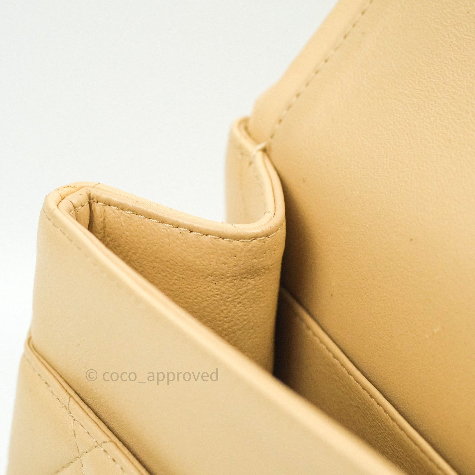 Chanel Classic Jumbo Double Flap Bag Beige Lambskin Leather with Gold Hardware - Luxury Designer Handbag for Women, Perfect for Parties, Dating & Special Occasions