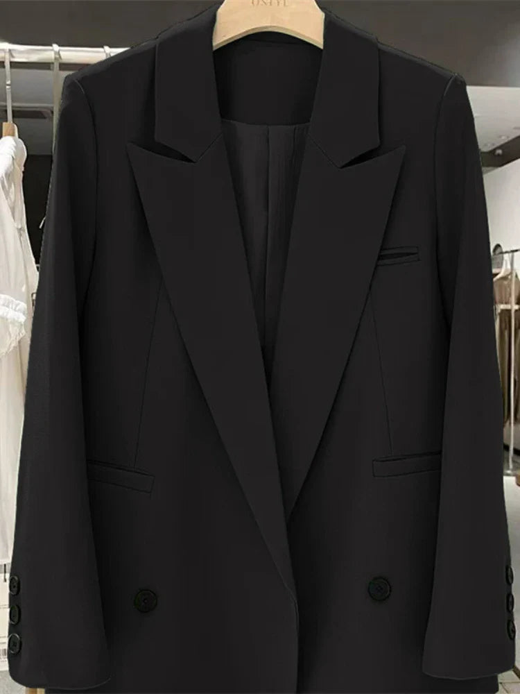 Stylish Women's Blazer Jacket - Office & Street Fashion Coat for Spring & Autumn | Chic Outerwear for Professional & Casual Wear