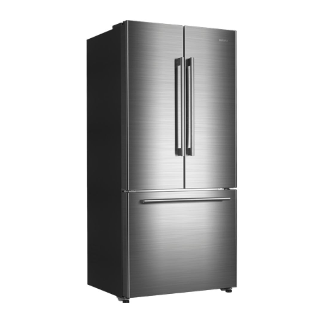 Galanz 33-Inch 18 Cu. Ft Counter Depth 3-Door French Door Refrigerator in Stainless Steel (GLR18FS5S16) - Perfect for Modern Kitchens, Open Floor Plans & Entertaining