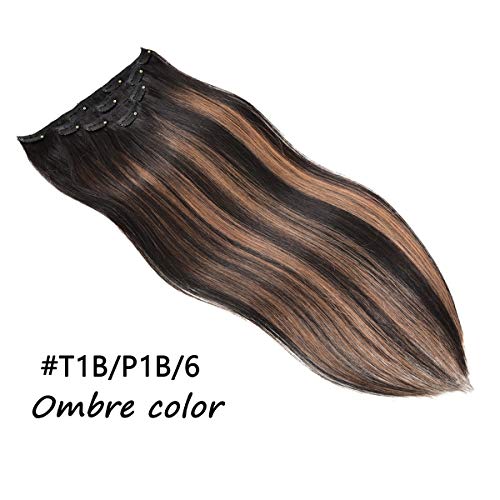 Natural black mixed Chestnut Brown #1b/6/1b
