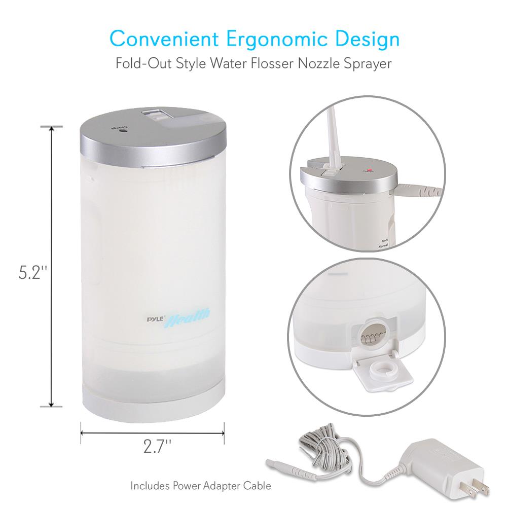 Portable Cordless Water Flosser for Teeth Cleaning - Rechargeable Oral Irrigator for Dental Care, Travel & Home Use