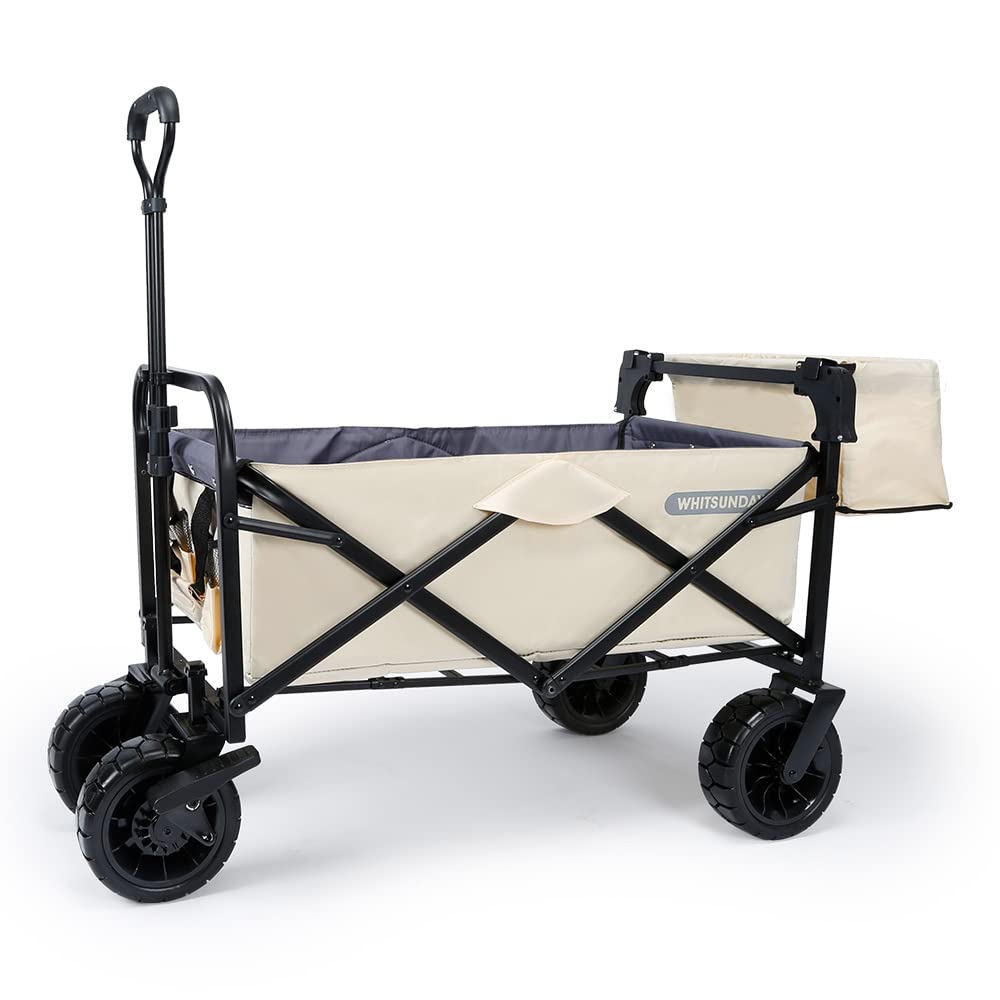 WHITSUNDAY Collapsible Folding Utility Wagon Cart with 8