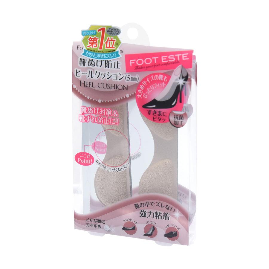 FOOTESTE 5mm Beige Heel Cushion Pads - Gel Heel Support Inserts for Shoes - Comfort & Pain Relief for High Heels, Boots & Dress Shoes - (15g) - Perfect for Work, Parties & Long Wear
