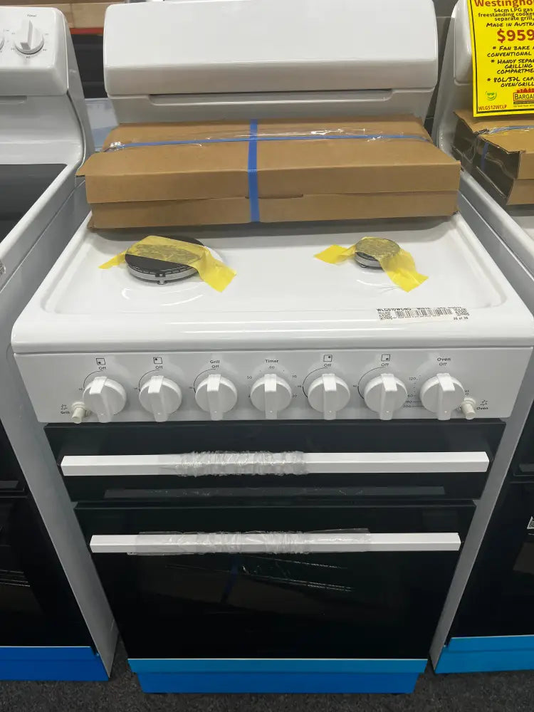 Westinghouse WLG510WCNG 54cm Gas Freestanding Cooker - 5 Burner Gas Range with Oven for Home Kitchen Cooking, Baking & Roasting | Perfect for Family Meals, Holiday Dinners & Professional Chefs