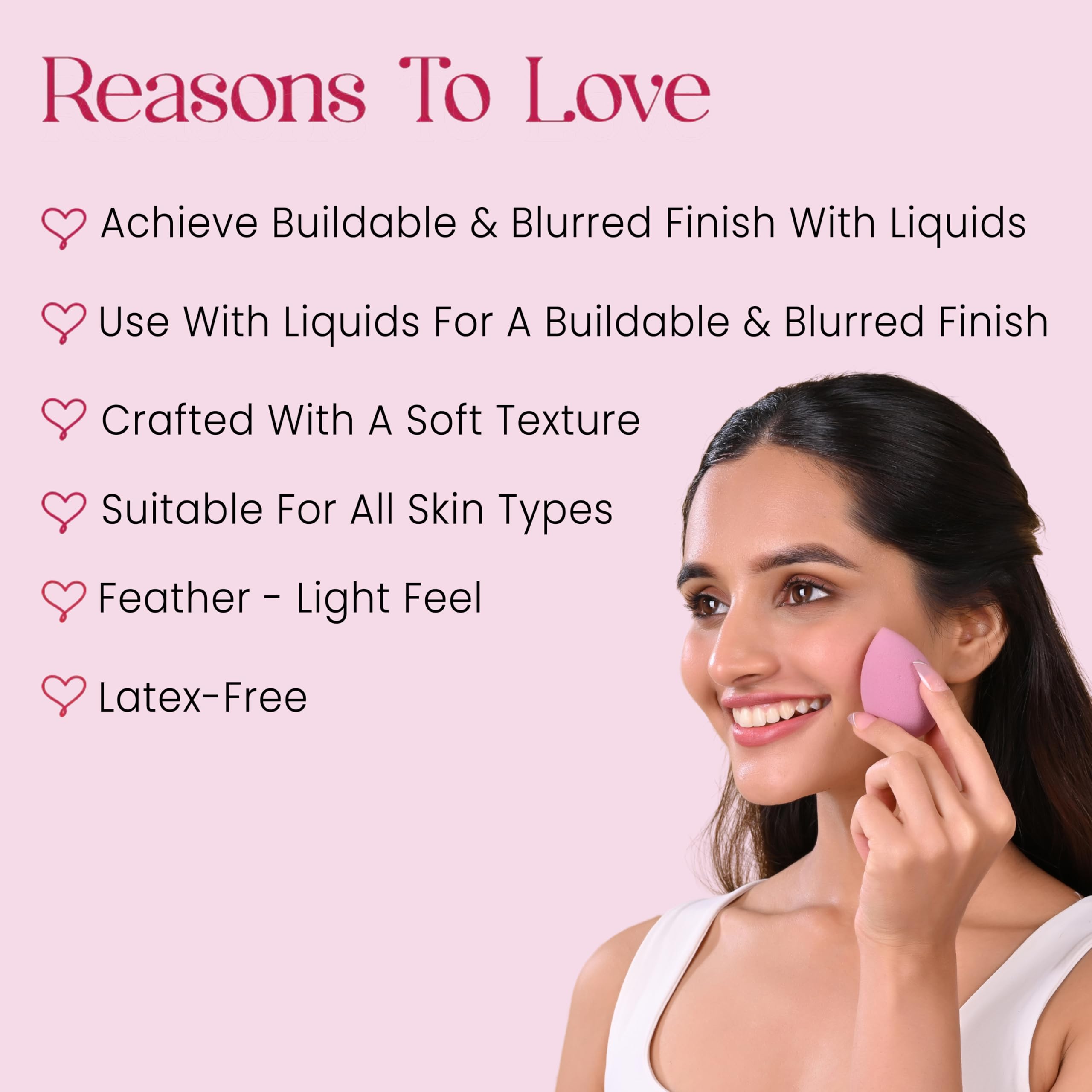 Milagro Beauty Satin Makeup Sponge - Latex-Free Beauty Blender for Liquid, Cream & Powder Foundation | Tear Drop Shape with Egg Case | Reusable & Easy to Clean | Perfect for Flawless Makeup Application at Home or On-the-Go
