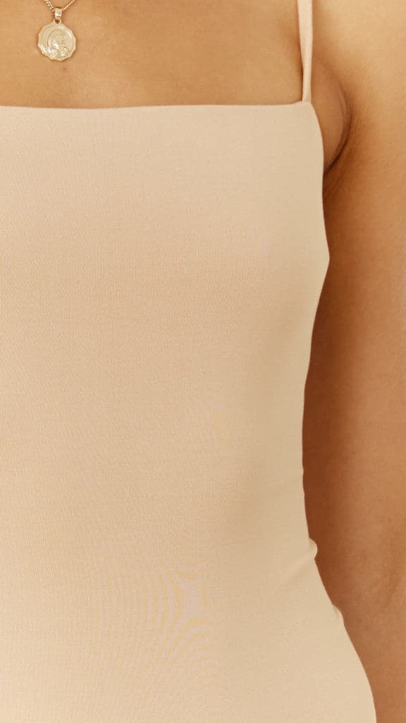 Amos Seamless Nude Bodysuit for Women - Comfortable Stretchy Shapewear for Everyday Wear & Layering