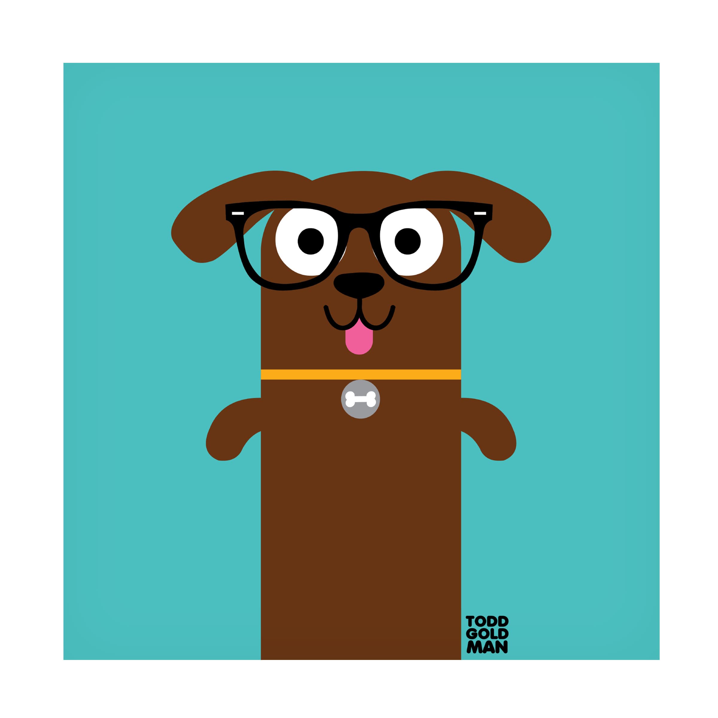 Trademark Fine Art 'Bow Wow Dachshund' Canvas Wall Art by Todd Art - Perfect for Living Room, Bedroom & Office Decor
