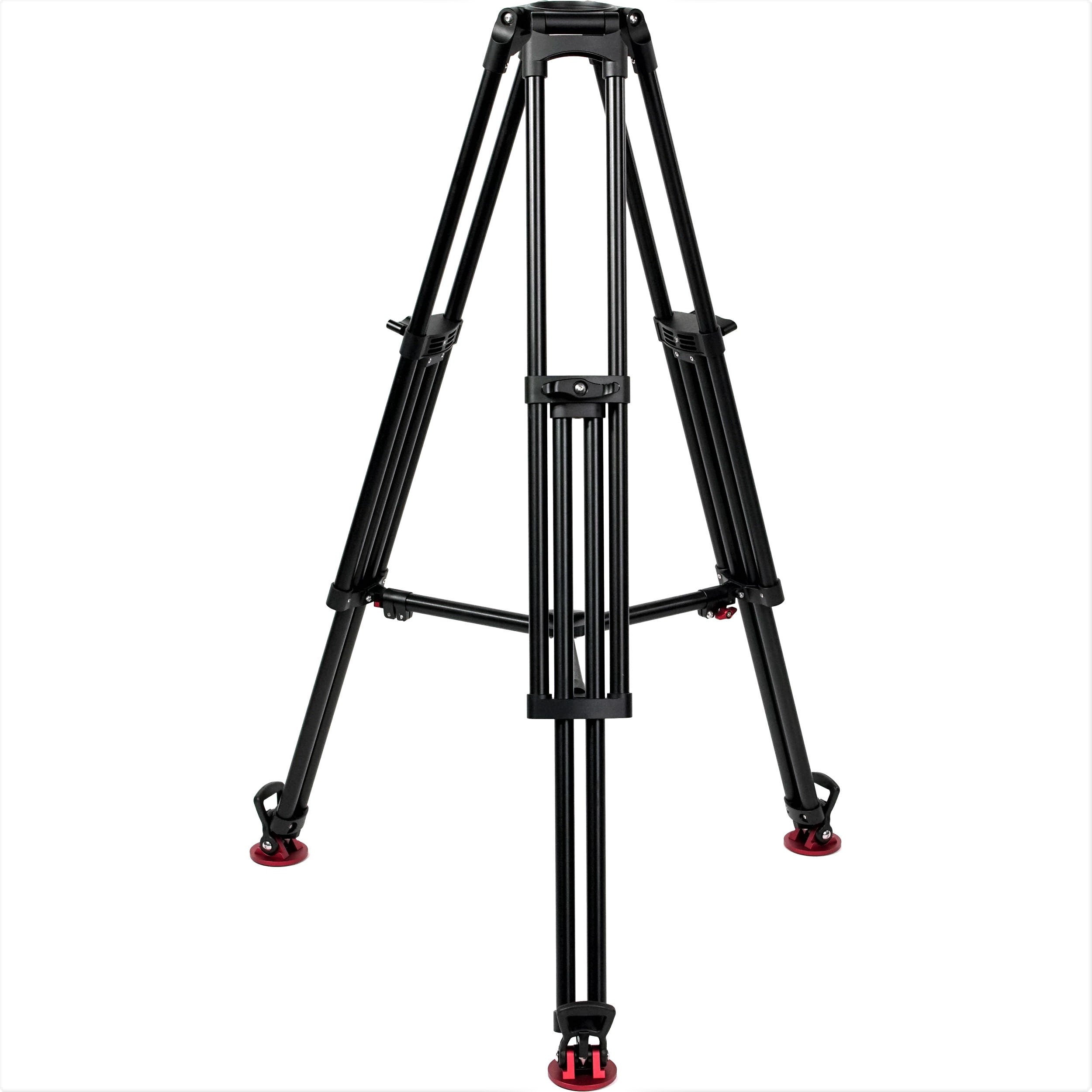 OZEN 100AL1HD 100mm Heavy Duty Single Stage Tripod Stand - Professional Photography, Videography & Live Streaming Support