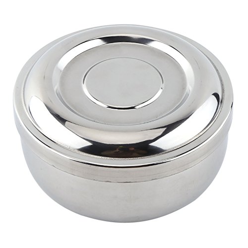 Premium Alloy Shaving Bowl & Silver Handle Hair Brush - Complete Faux Shaving Tool Kit for Men's Grooming | Perfect for Wet Shaving, Beard Care & Home Barber Setup