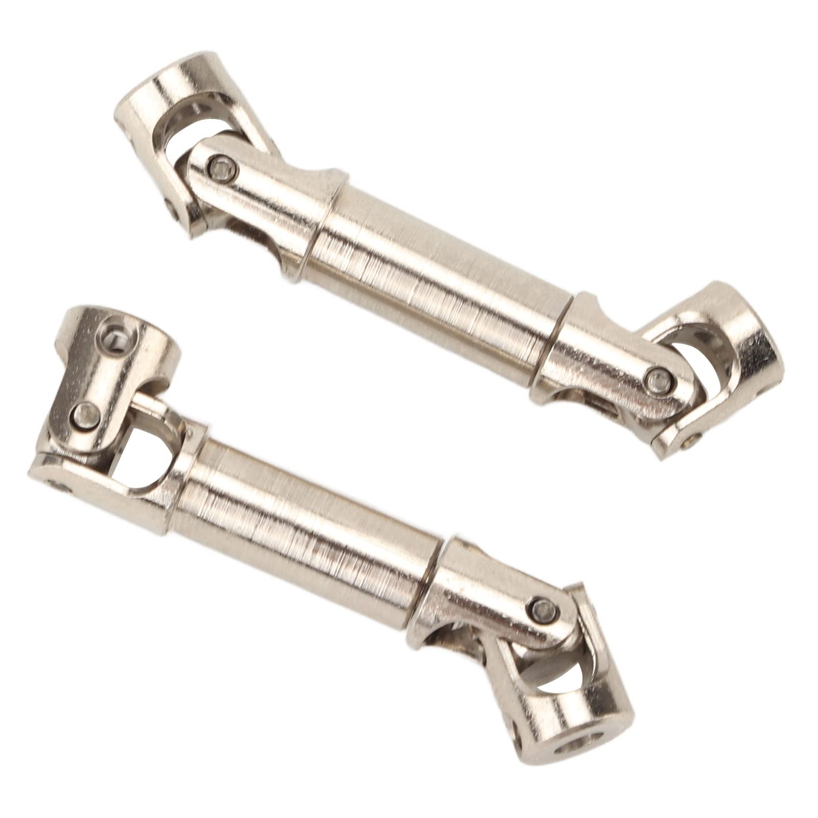 High Strength RC Metal Drive Shaft - Silver (2pcs) for 1/24 Scale RC Cars | Durable Replacement Part for Off-Road Racing & Crawler Performance Upgrades