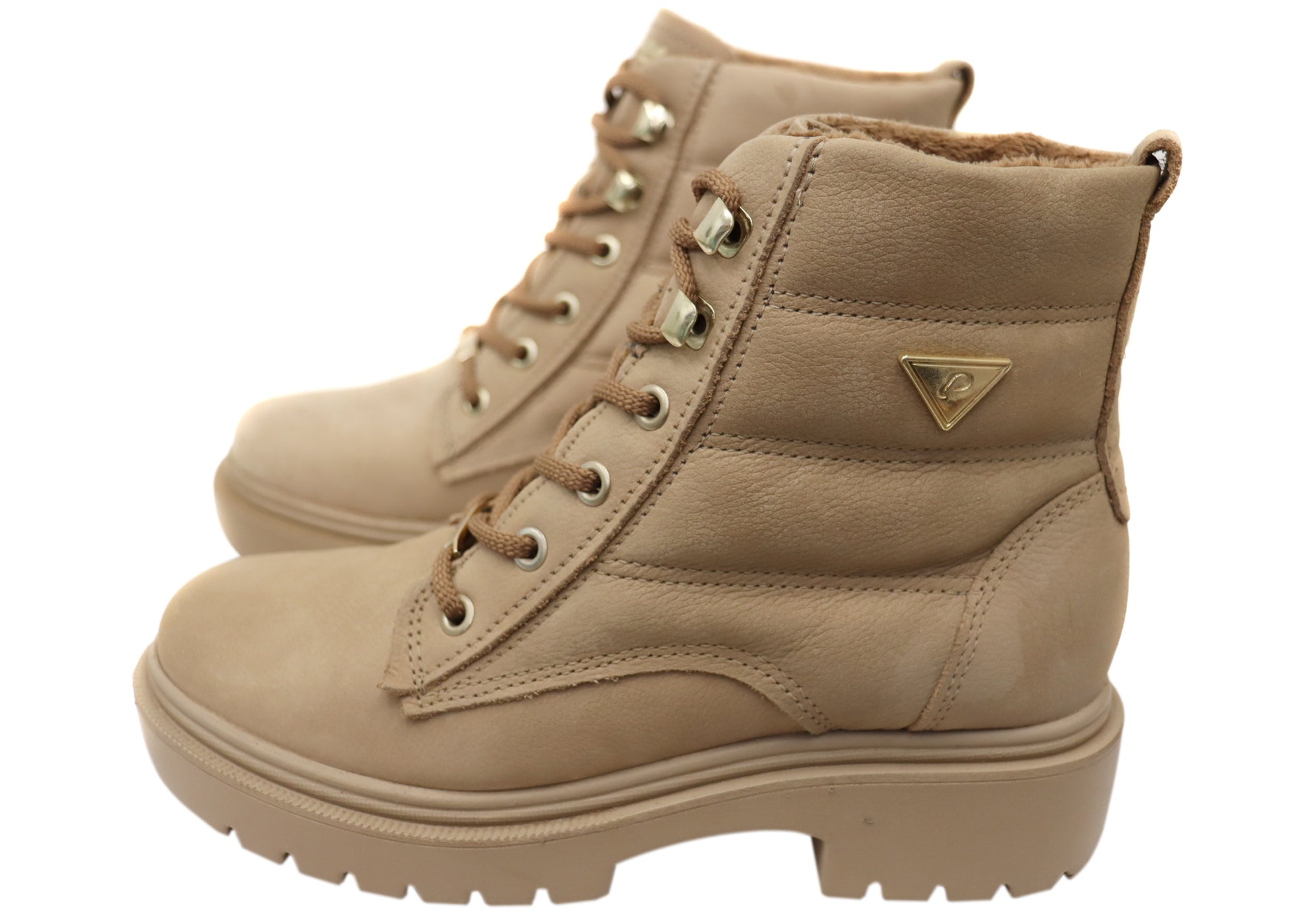 Pegada Continue Women's Brazilian Leather Platform Ankle Boots - Stylish & Comfortable Chunky Heel Booties for Fall/Winter Fashion | Perfect for Office, Date Night & Casual Outings