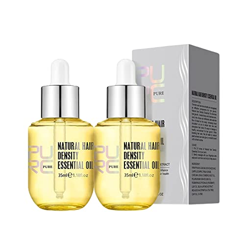 Best Hair Growth Oil for Women & Men - Natural Essential Oil for Thicker, Fuller Hair - 2Pcs Set for Daily Scalp Care & Hair Regrowth