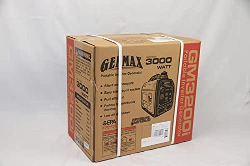 GENMAX Portable Inverter Generator - EPA Compliant, Eco-Mode, Ultra Lightweight & Quiet - Perfect for Home Backup Power, RV Camping & Outdoor Adventures