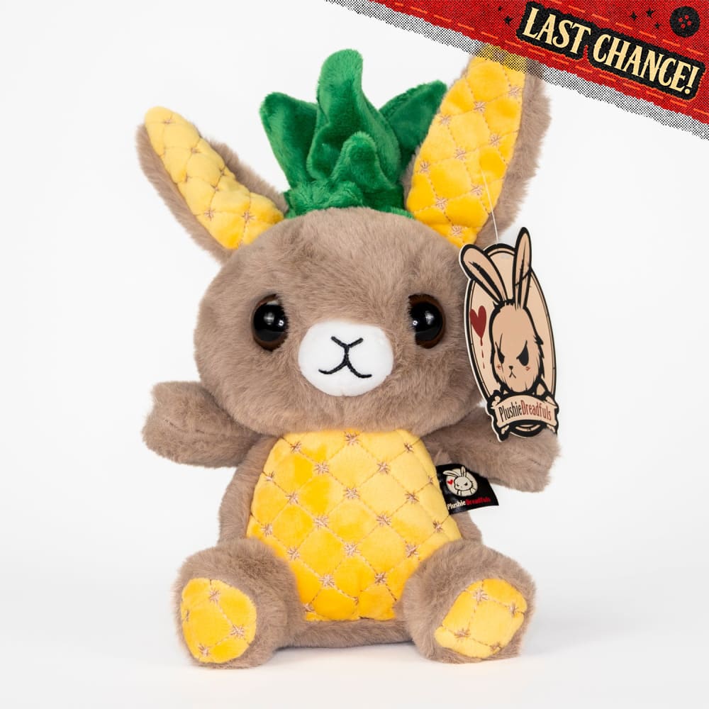 Plushie Dreadfuls Pineapple Rabbit Stuffed Animal - Soft Cute Bunny Plush Toy for Kids, Gift for Girls & Boys, Perfect for Bedroom Decor and Cuddling