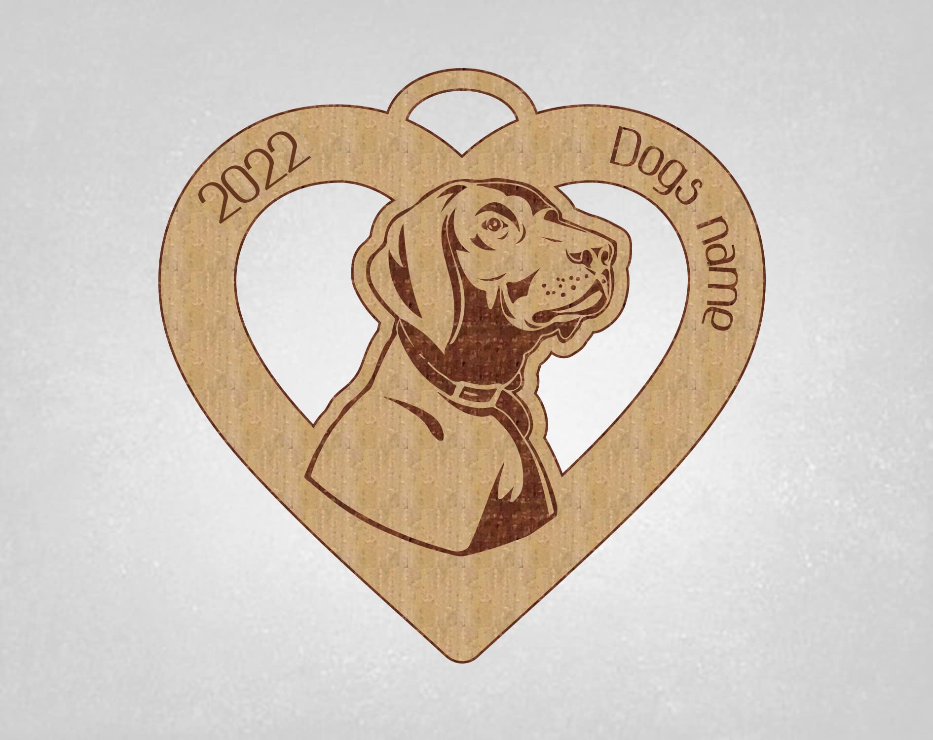 Personalized Pointer Dog Ornament - Custom Engraved K9 Gift for Dog Lovers - Perfect for Christmas Decor, Pet Memorial, or Hunting Dog Enthusiast Gifts