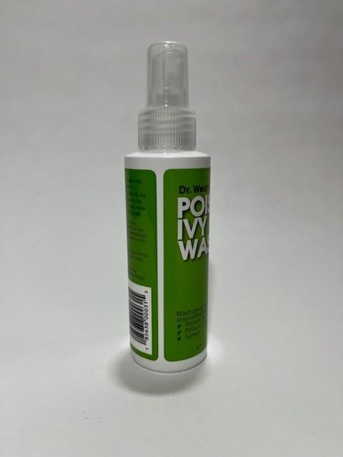 Dr. West's Poison Ivy Wash - 4oz Soothing Spray for Poison Ivy, Oak & Sumac Relief | Fast Itch Relief & Skin Protection for Outdoor Activities, Hiking & Gardening