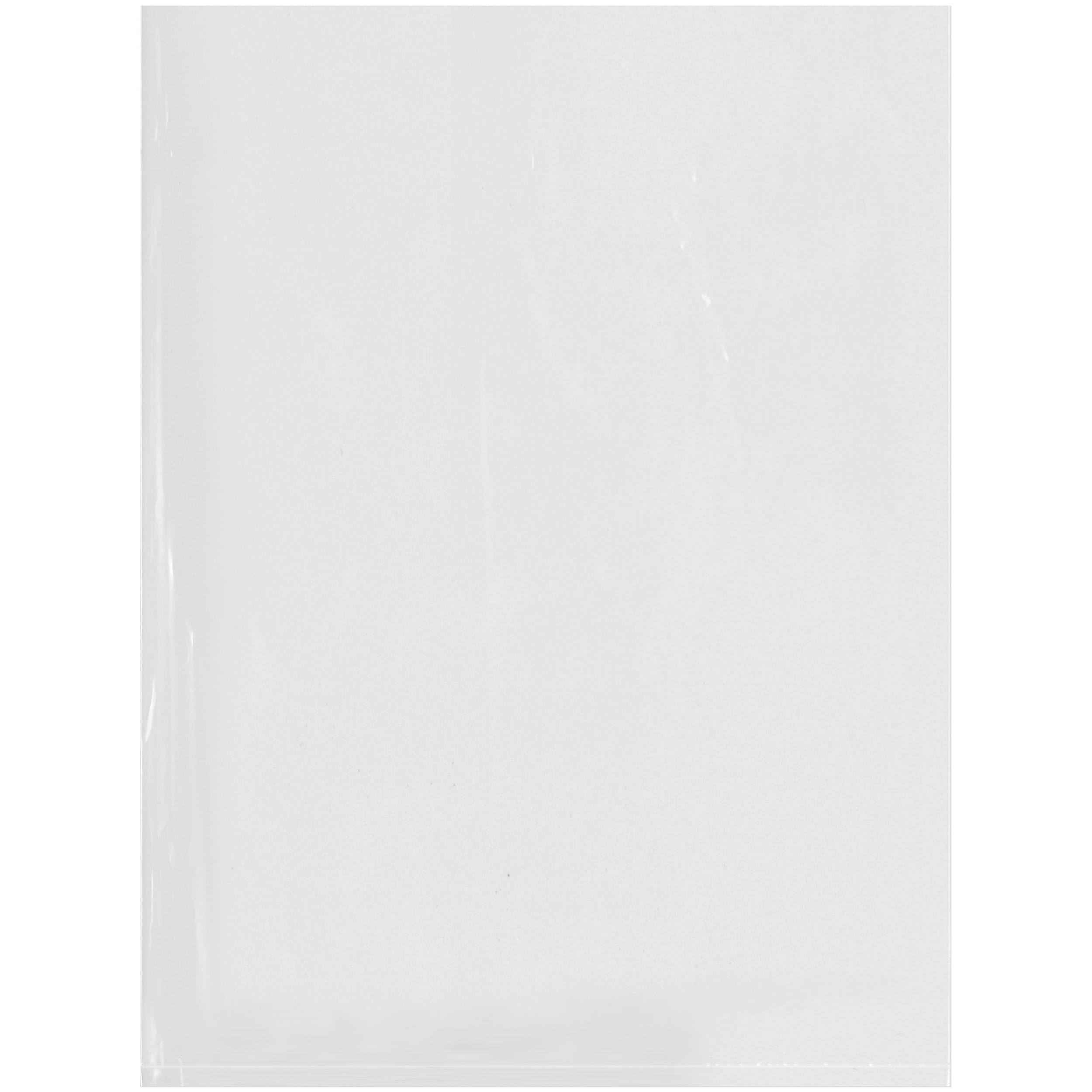 Clear Plastic Poly Bags 9x12 Inches - 3 Mil, Pack of 100 for Storage & Shipping