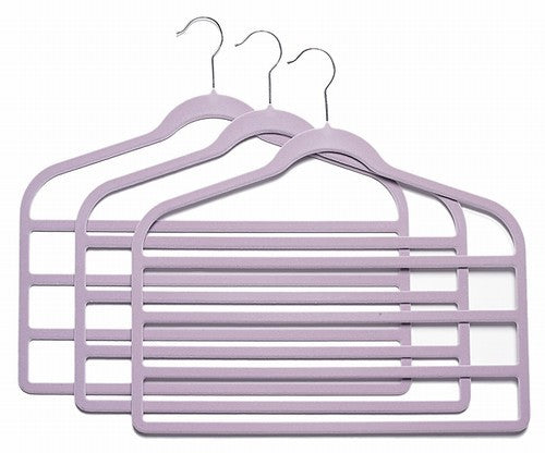Slim Line Lavender Multi Pant Hanger - Space Saving Closet Organizer for Pants, Skirts & Scarves | Perfect for Bedroom, Closet & Travel Storage
