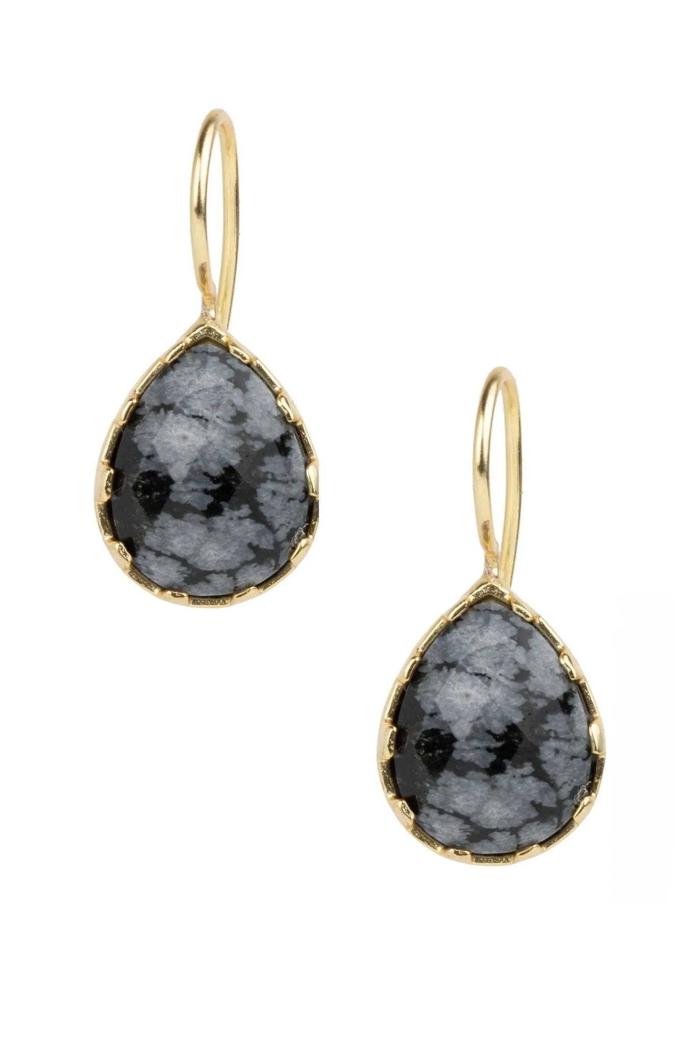 Midnight Agate Stone Earrings for Women - Natural Gemstone Dangle Earrings, Boho Chic Jewelry for Party, Wedding & Evening Occasions