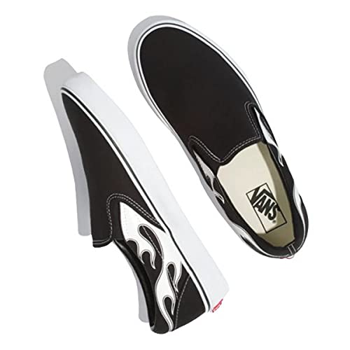 Vans Men's Classic Slip-On Sneakers in White | Comfortable Canvas Skate Shoes for Casual Wear & Street Style | Perfect for Everyday Use, Skateboarding, and Urban Fashion