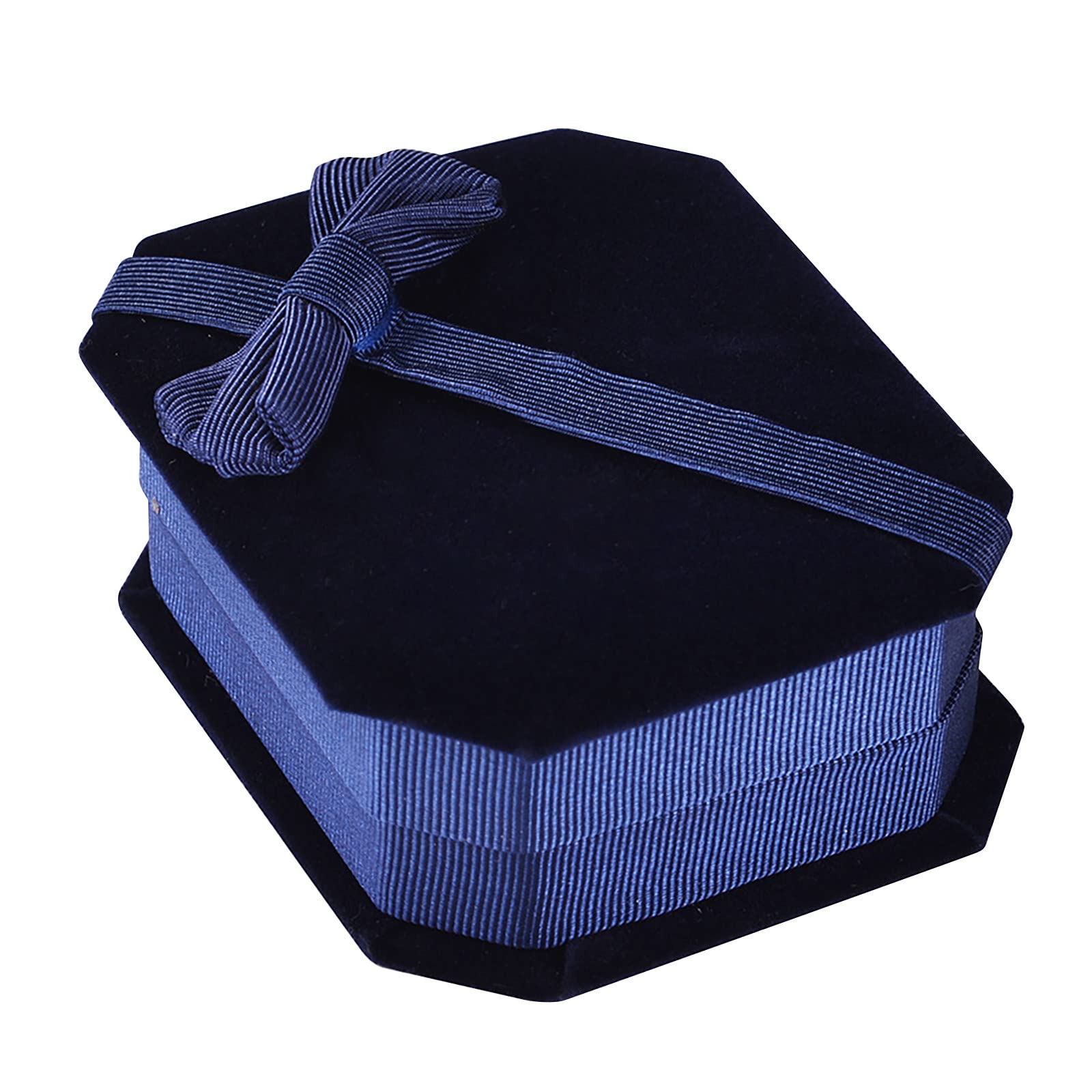 Velvet Jewelry Storage Box - Premium Earrings & Ring Organizer for Wedding Proposal, Travel, Gifts | Elegant Velvet Ring Box with Secure Storage (Blue, One Size) - Perfect for Bridal Jewelry, Engagement Rings & Accessory Organization