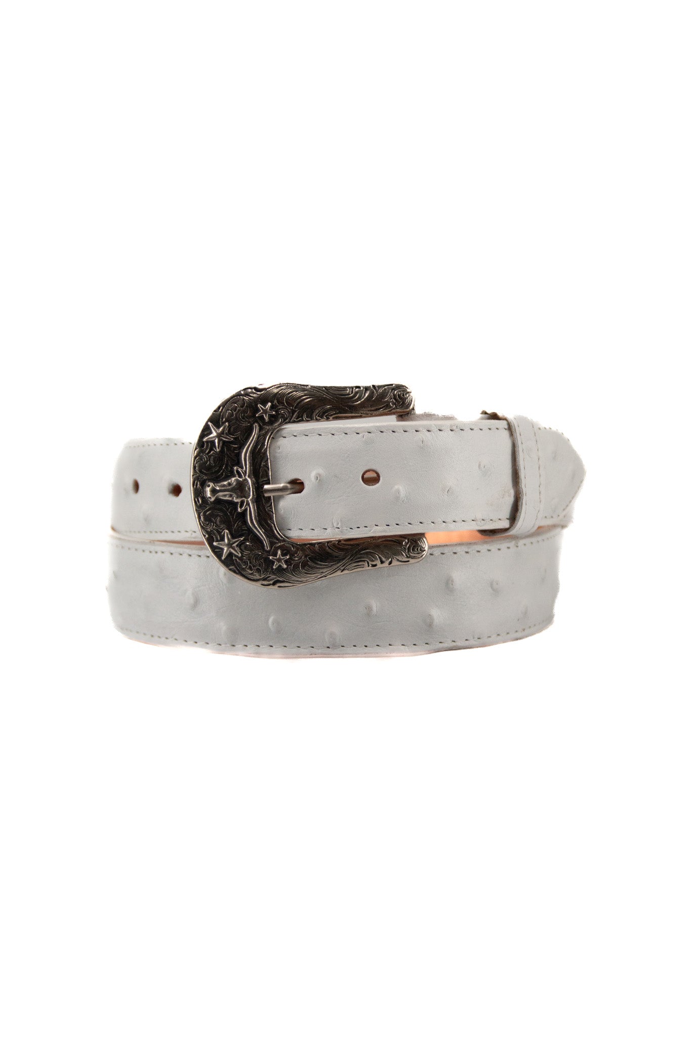 Stylish Ostrich Ranch Print Cowboy Belt for Men - Western Fashion Accessory for Rodeo, Country Music Festivals & Casual Wear