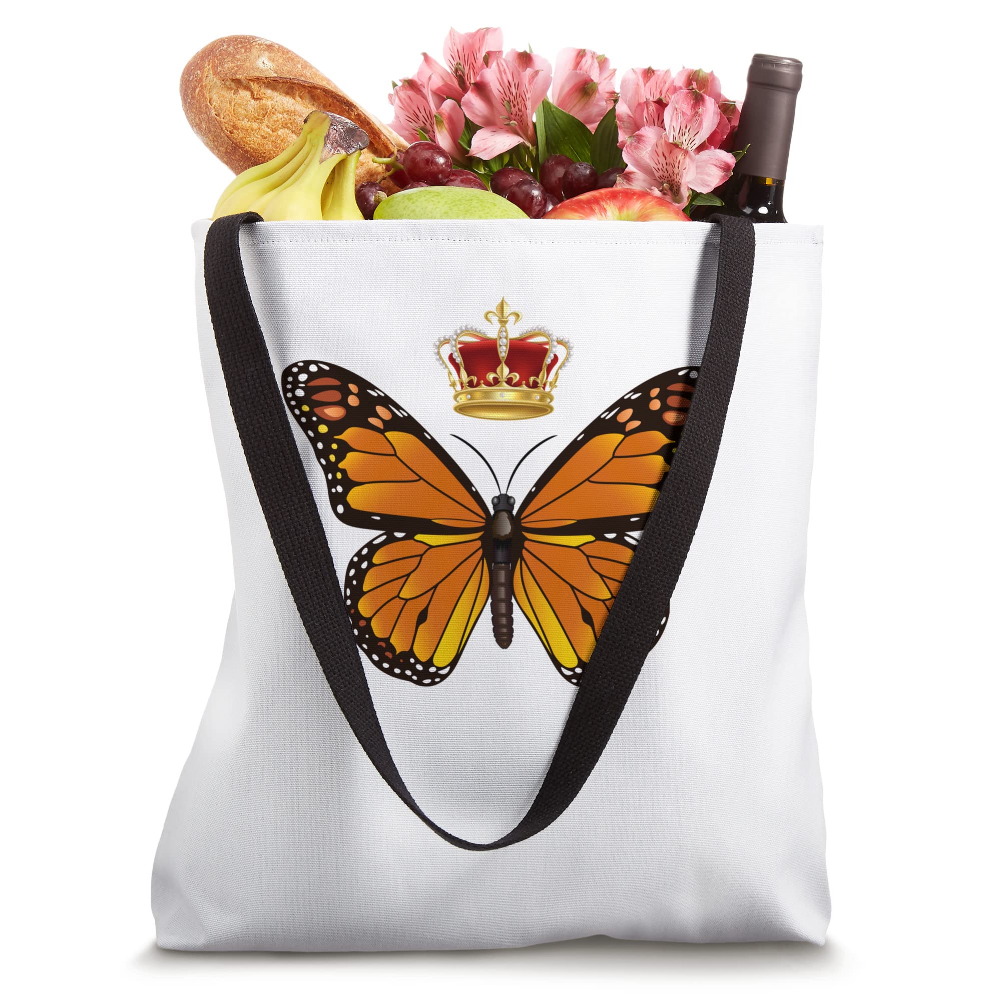 Butterfly Lote Bag - Monarch Crown Design for Nature Lovers | Picnic & Beach Day