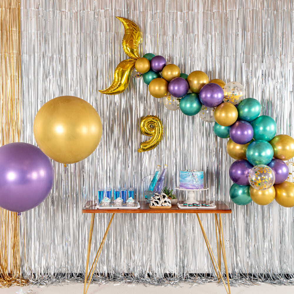 Balloonify Confetti Mermaid Balloon Arch Garland Kit - 44 Piece Party Decorations for Birthday, Baby Shower & Wedding | Includes 1 Count Box of Premium Balloons
