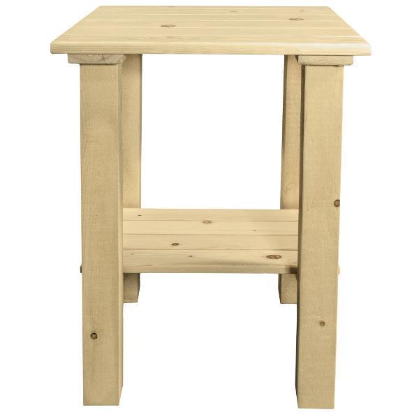 Rustic Homestead Exterior End Table - Outdoor Side Table for Patio, Garden, Porch & Deck - Weather-Resistant Accent Table for Coffee, Books & Decor