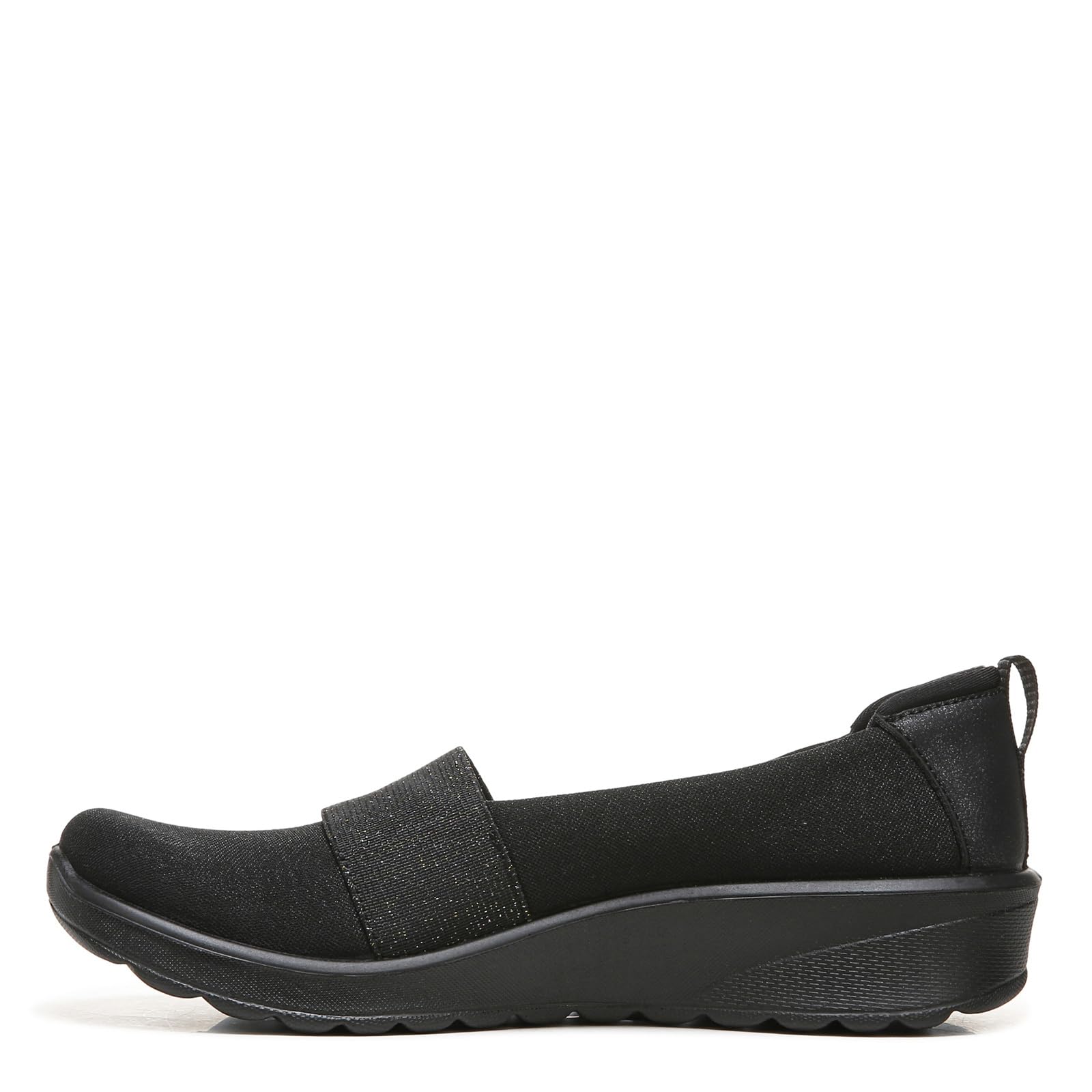 BZees Women's Gracie Slip-On Comfortable Walking Shoes - Black Size 5 M - Perfect for Casual Wear, Travel & Everyday Comfort