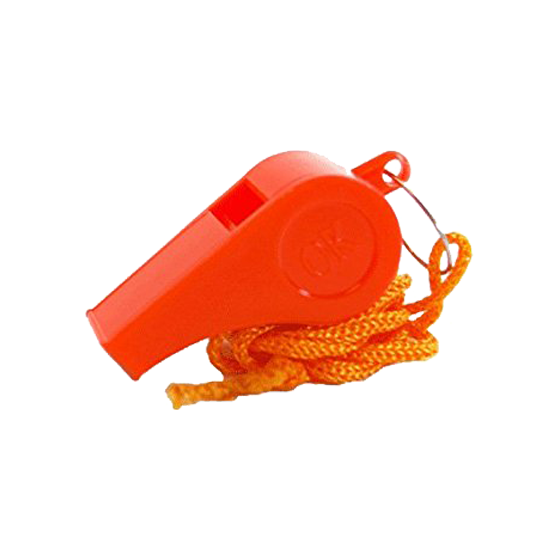 Bright Orange Plastic Whistle - Loud Safety Whistle for Sports, Coaches, Lifeguards, and Emergency Situations | Perfect for Outdoor Activities, Camping, and Survival Kits