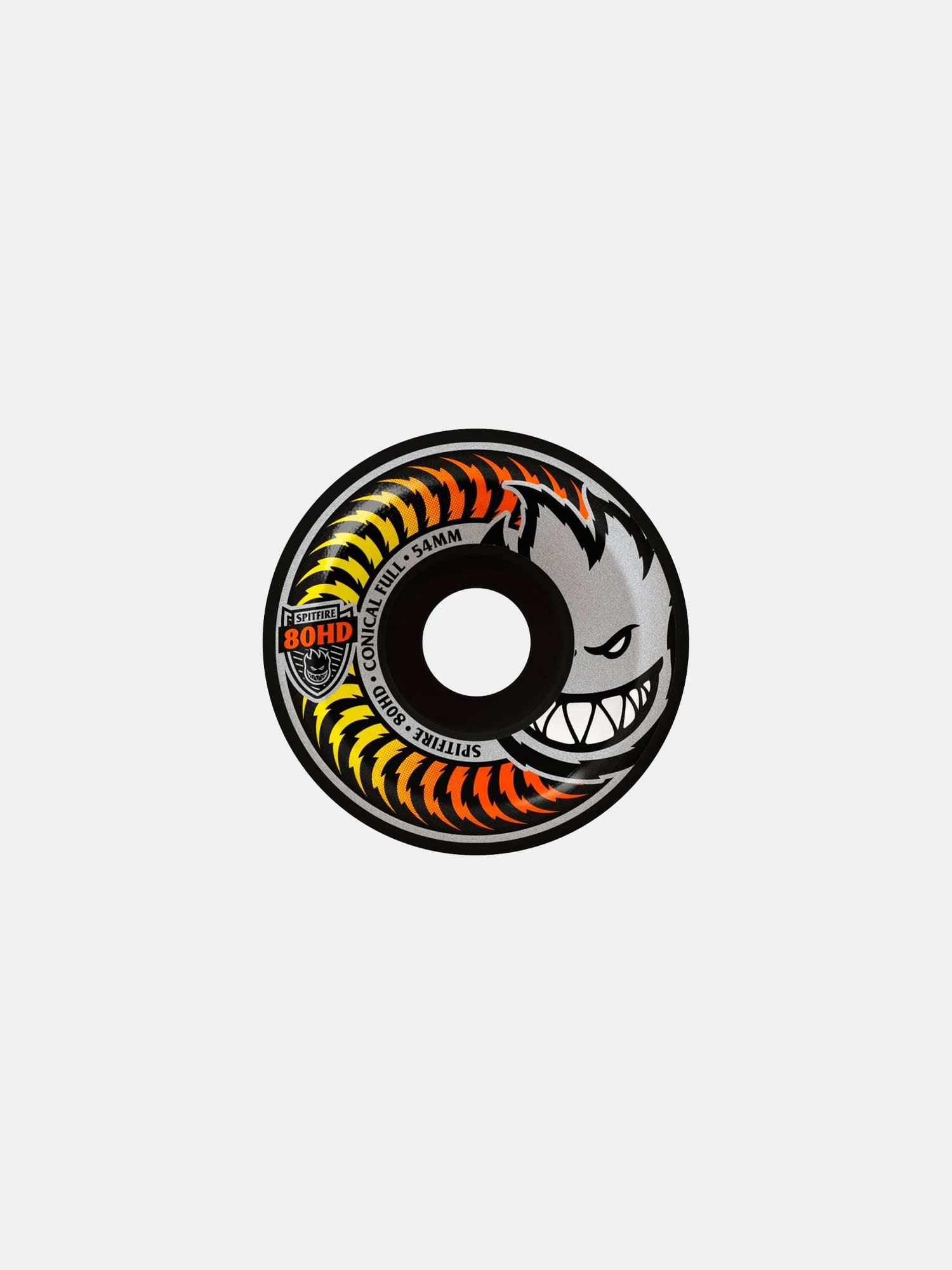 Spitfire 80HD Fade Conical Full Skateboard Wheels - Black - Perfect for Street Skating and Park Tricks