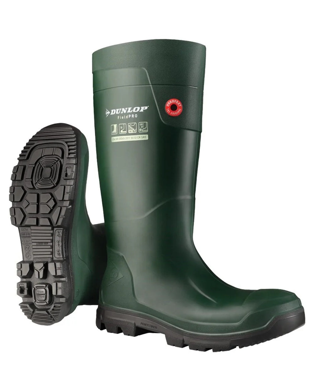 Dunlop FieldPro Full Safety Wellingtons - Waterproof Work Boots for Men & Women - Heavy Duty Rubber Boots for Farming, Construction & Outdoor Work - Ideal for Wet Conditions & Hazardous Environments