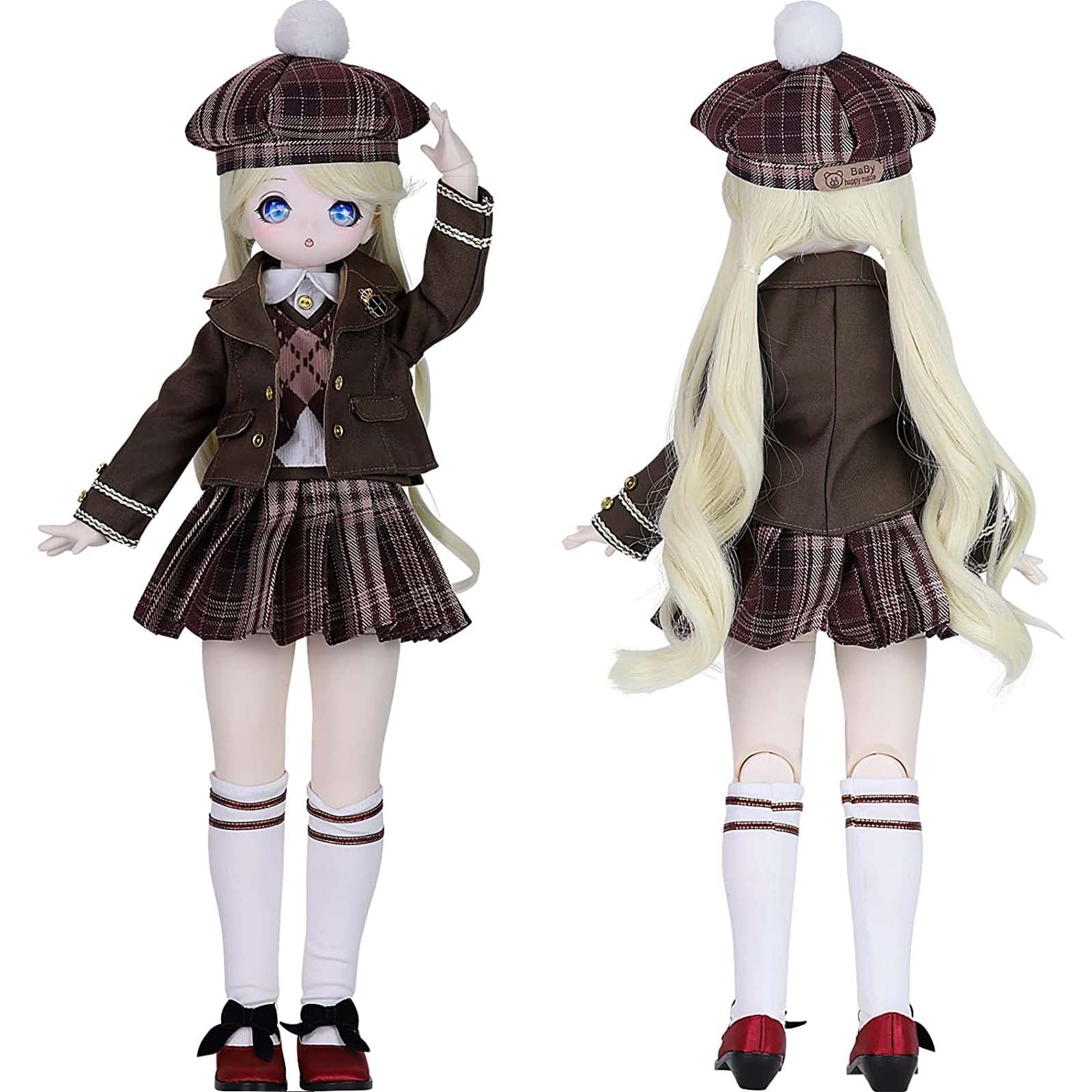 1/4 BJD Dolls - Anime Style 16 Inch Ball Jointed Doll Full Set with Wig, 3D Eyes, Outfit & Shoes | Perfect Gift for Girls & Collectors | Role Play, Photography & Display