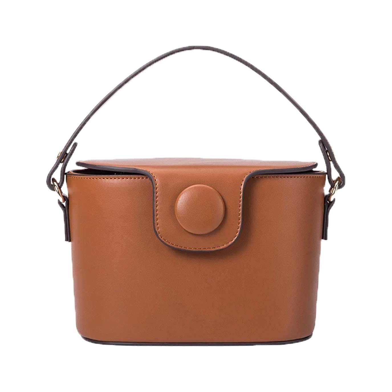Melie Bianco Adelynn Vegan Leather Crossbody Bag - Saddle Brown, Stylish & Cruelty-Free Handbag for Women | Perfect for Work, Travel & Everyday Use