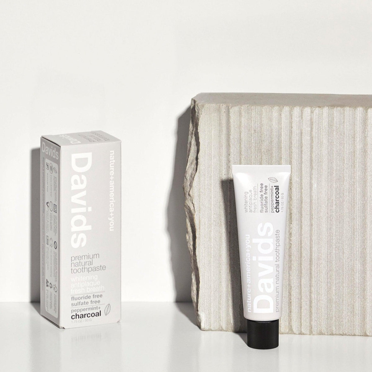 Peppermint & Charcoal Premium Natural Toothpaste - Whitening & Fresh Breath - Cruelty-Free & Fluoride-Free for Daily Oral Care