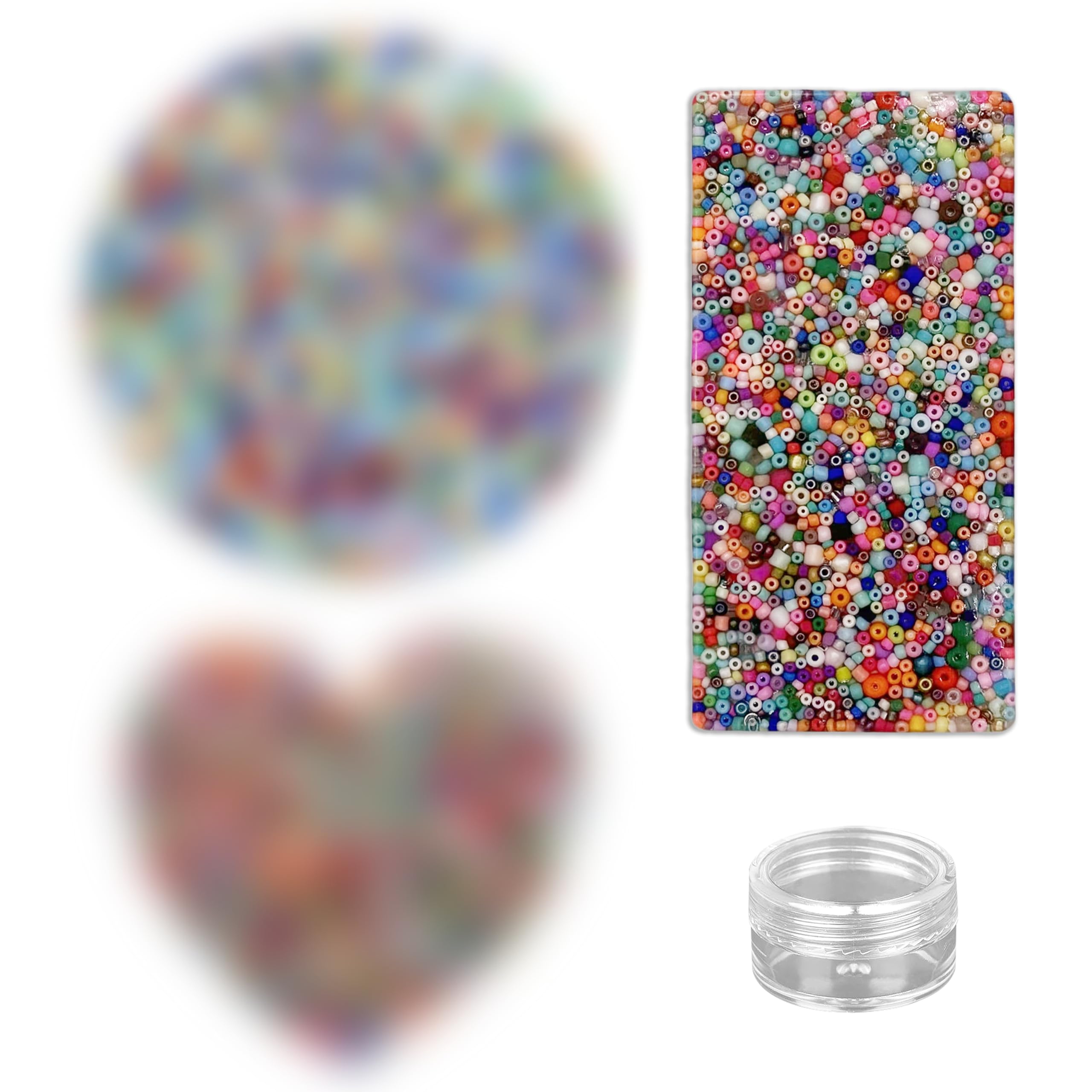 **4Pcs Silicone Skin Picking Fidget Toys Set (Rectangle, Circle, Heart) with Plastic Transparent Box - Anxiety & Stress Relief Toys for Adults & Teens - Perfect for Office, Travel, and Relaxation**
