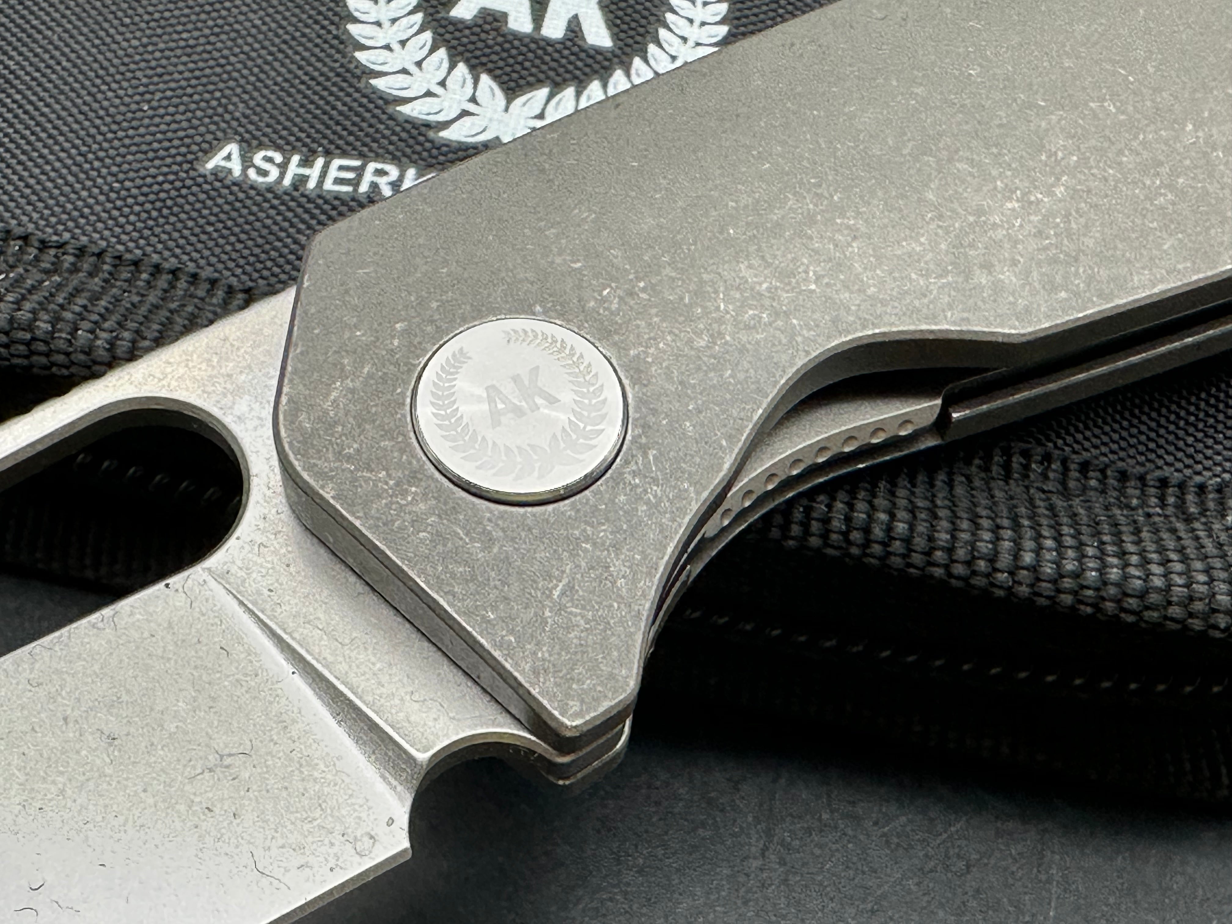 Asher Spiro Ti Folding Knife - 3.2