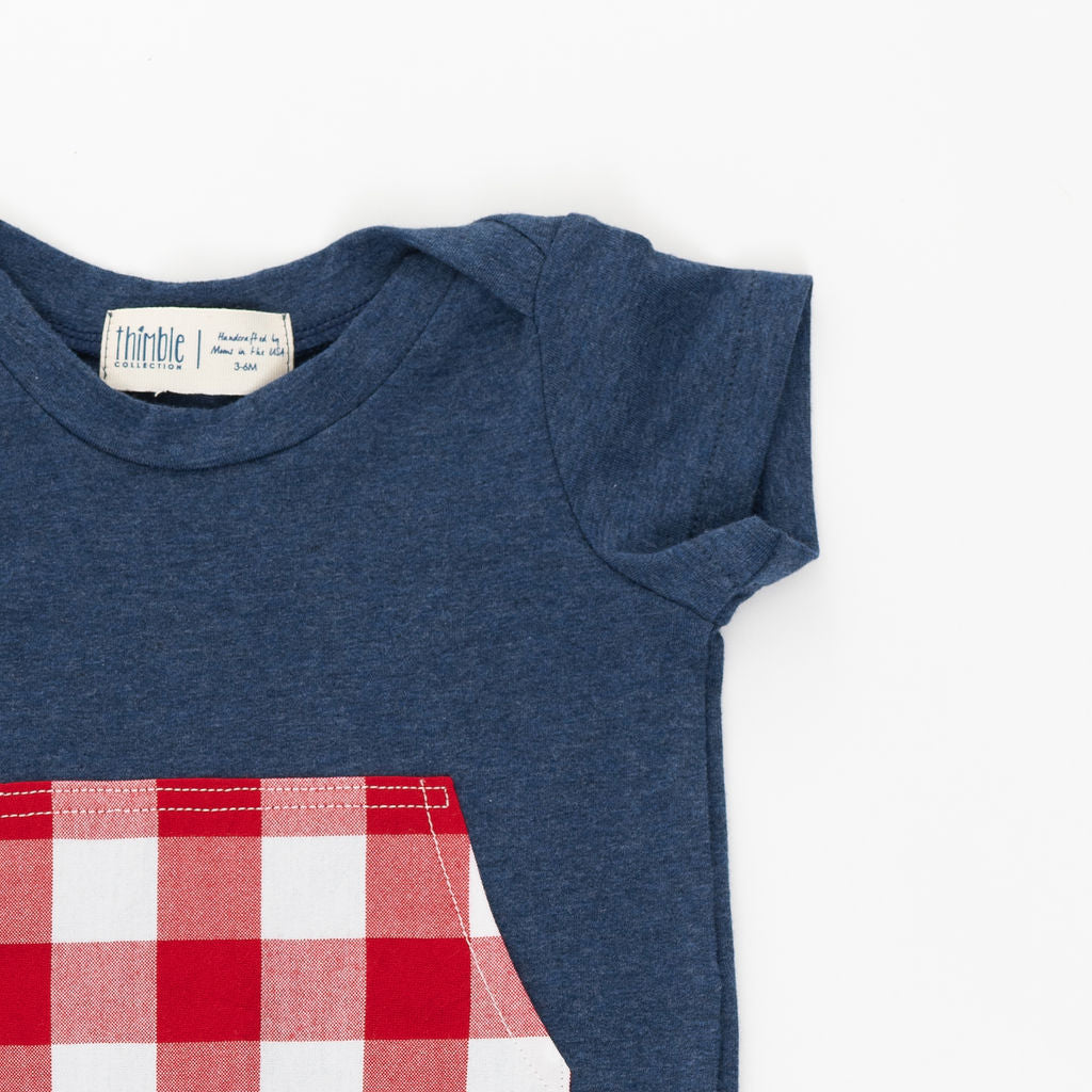 Stylish Americana Zipper Romper for Babies & Toddlers - Comfortable & Cute Outfit for Playdates, Holidays, and Photo Shoots