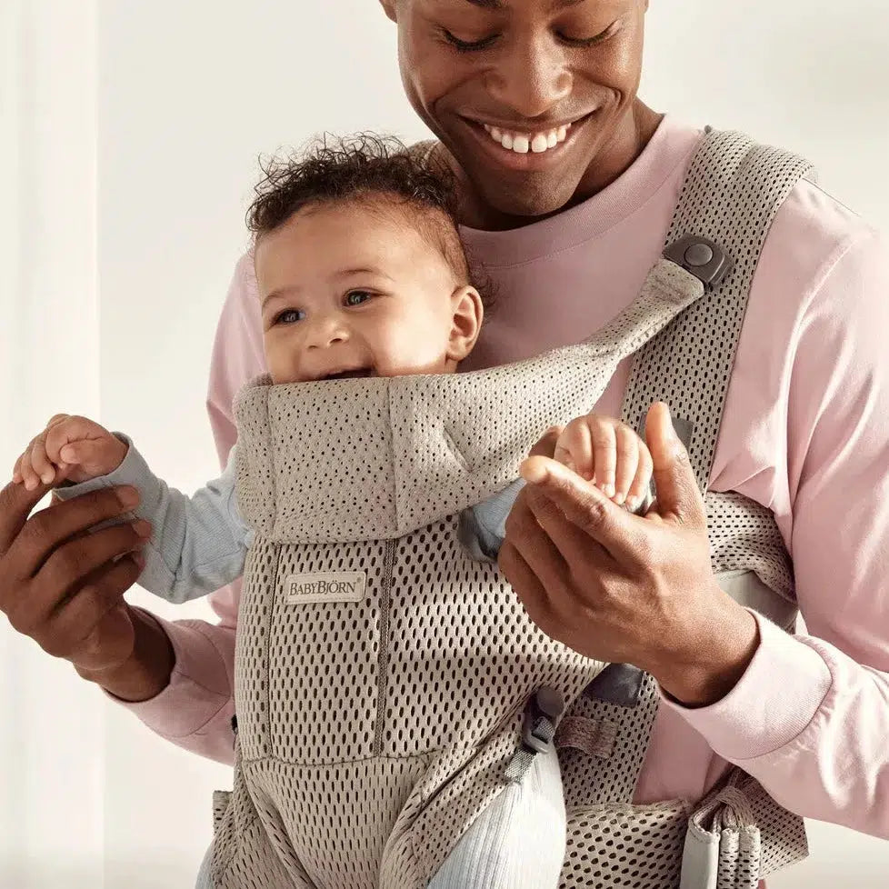Baby Bjorn Baby Carrier Free - Grey Beige | Ergonomic Infant Carrier for Hands-Free Parenting | Perfect for Hiking, Shopping & Travel