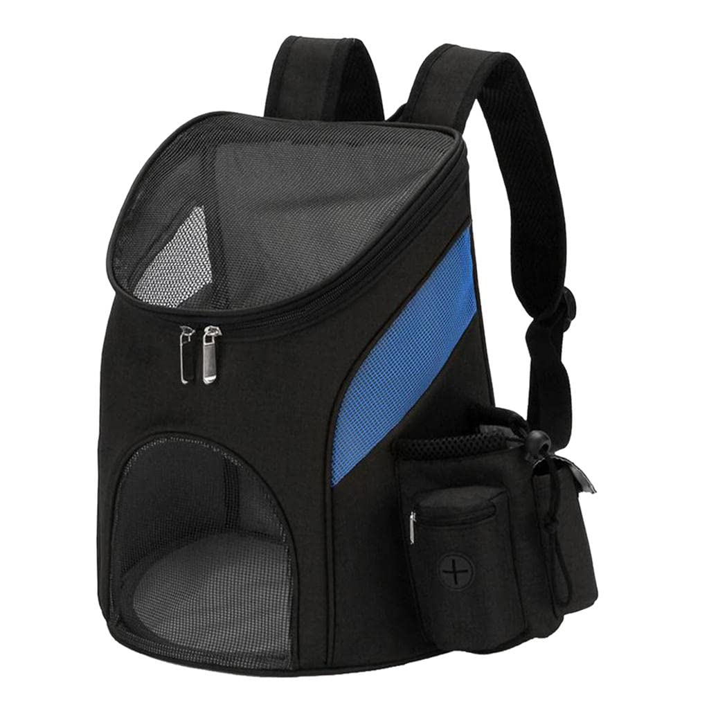 Enakshi Adjustable Pet Carrier Backpack for Cats & Dogs - Lightweight Travel Bag with Breathable Mesh, Blue & Black - Perfect for Airplane, Hiking, and Outdoor Adventures | Pet Supplies | Dog & Cat Carriers | Travel Totes
