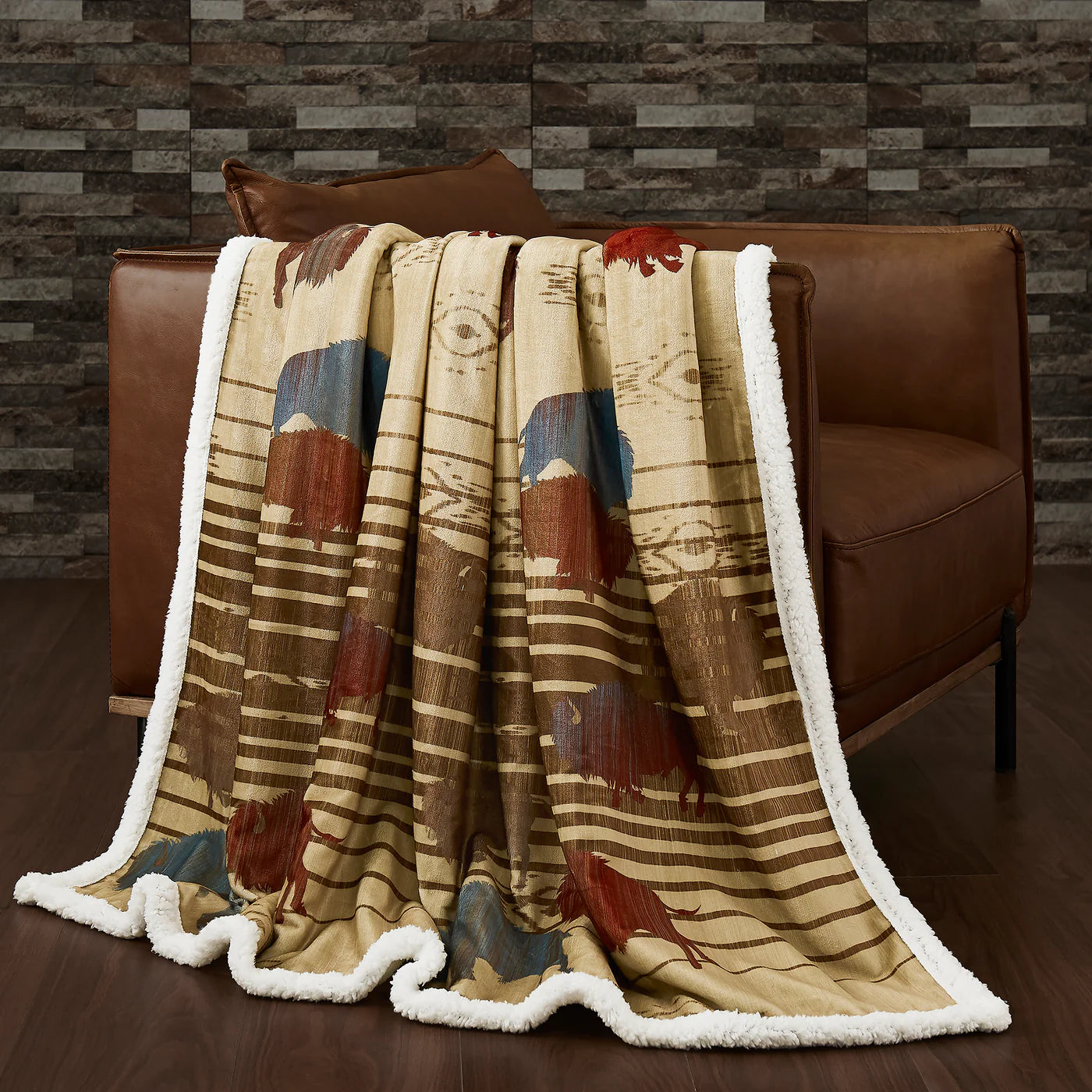 Premium Campfire Throw Blanket - Soft & Cozy Outdoor Camping Blanket for Picnics, Hiking, and Backyard Gatherings