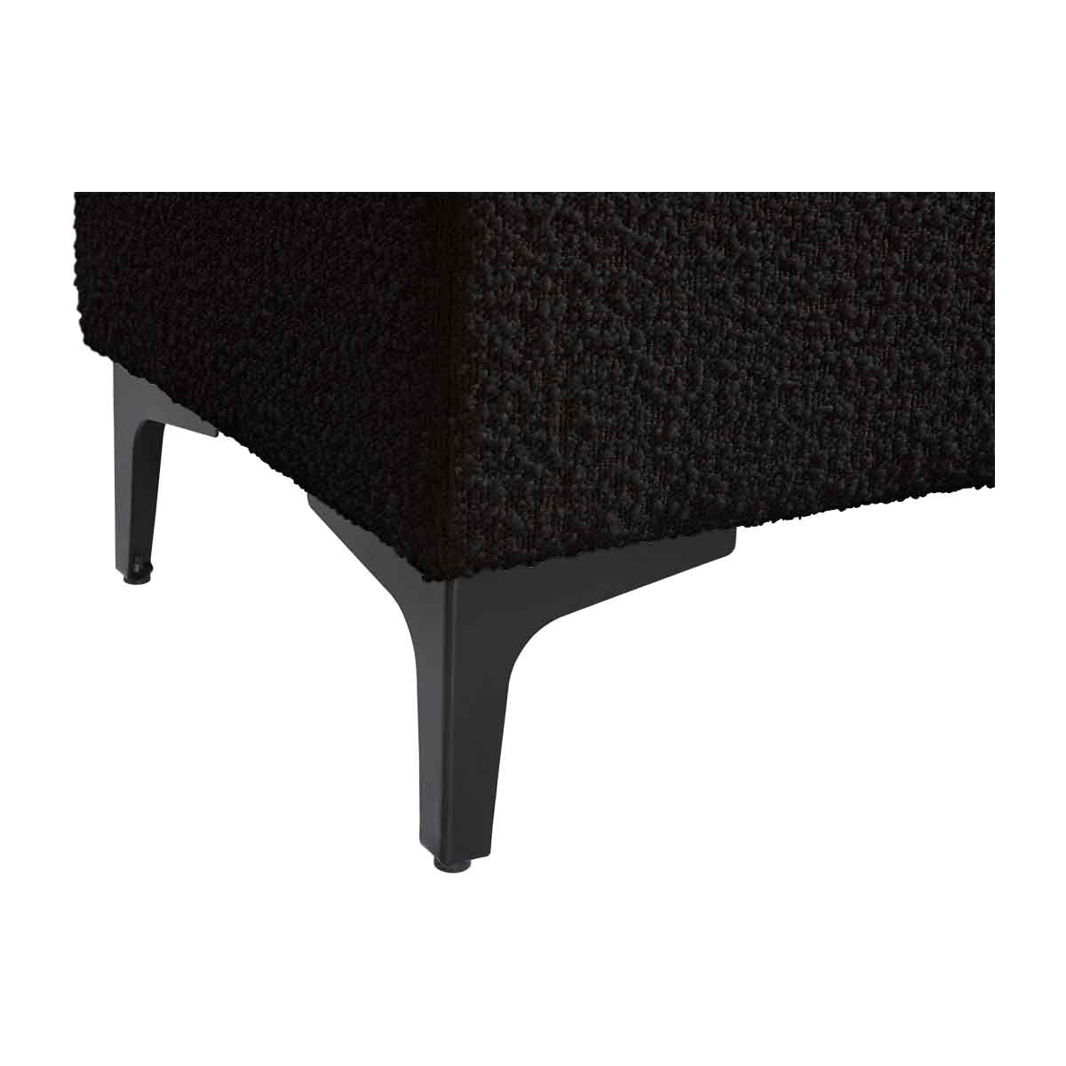 Georgia Boucle Storage Bench - Upholstered Ottoman with Removable Cushion for Entryway, Bedroom & Living Room - Stylish & Functional Home Decor