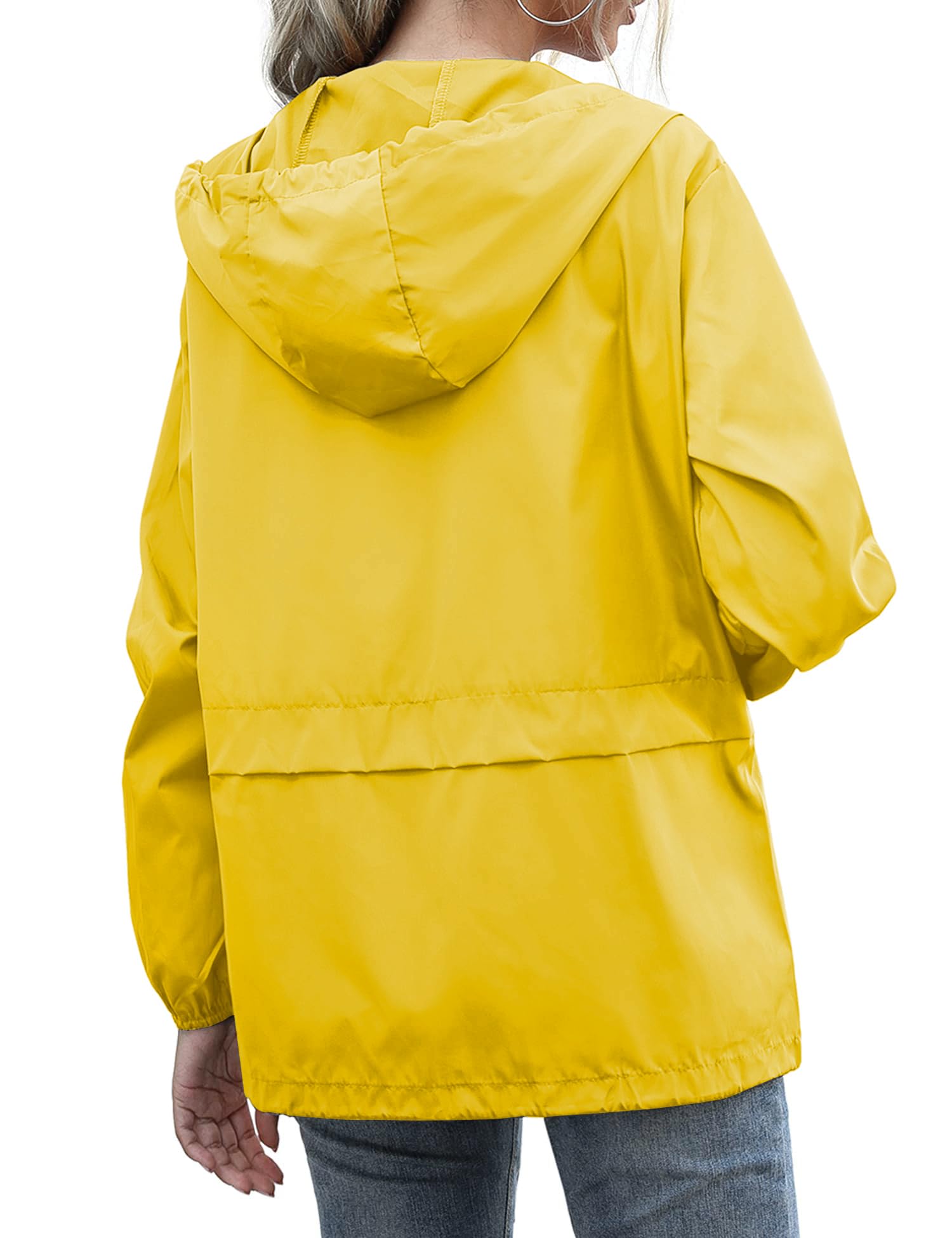 Women's Waterproof Raincoat Windbreaker - Lightweight Hooded Trench Coat for Outdoor Activities (Sizes S-XXL) | Perfect for Hiking, Commuting & Rainy Day Protection